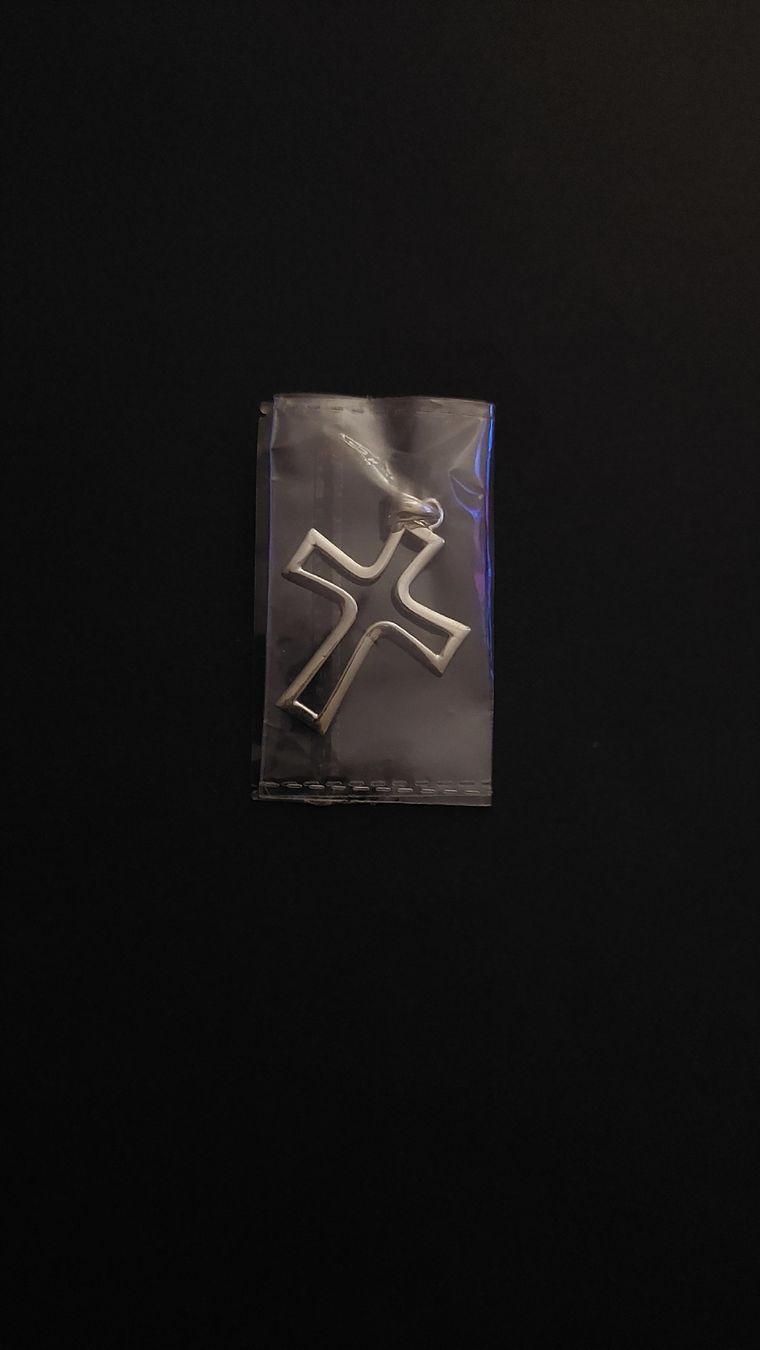 Ciondoli: Kreuz Anhänger, 925 Silber, Neu – Nuovo e nell'imballaggio originale da Zürich venduto da Rose-Black 1