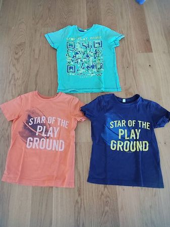 3× T-shirts Paket in Gr 116-122 von Esprit 