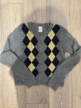 Cardigan im Argyle Design, perfekt für den Herbst!