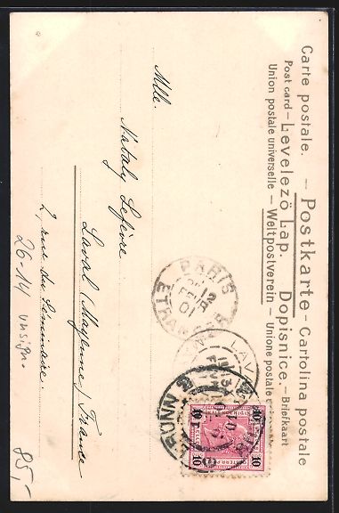 Cartoline postali: Raphael Kirchner unsign.: Hübsches Mäd – Usato da Berlin venduto da bartko-reher 1