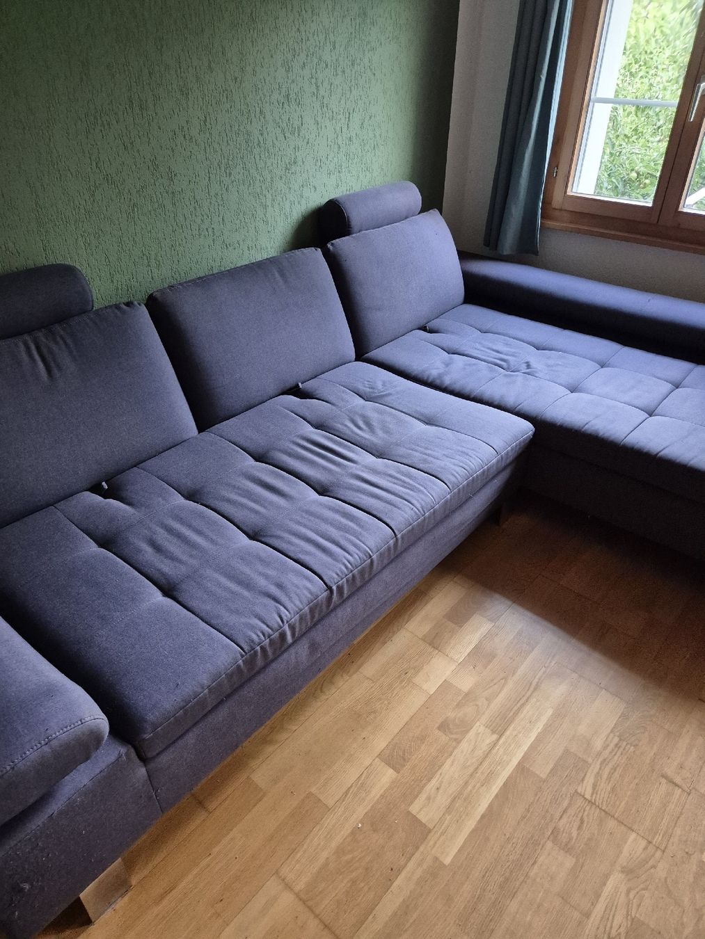 Sofas: Ecksofa dunkelblau/grau – Gebraucht aus Nottwil von pfl_65bg 3
