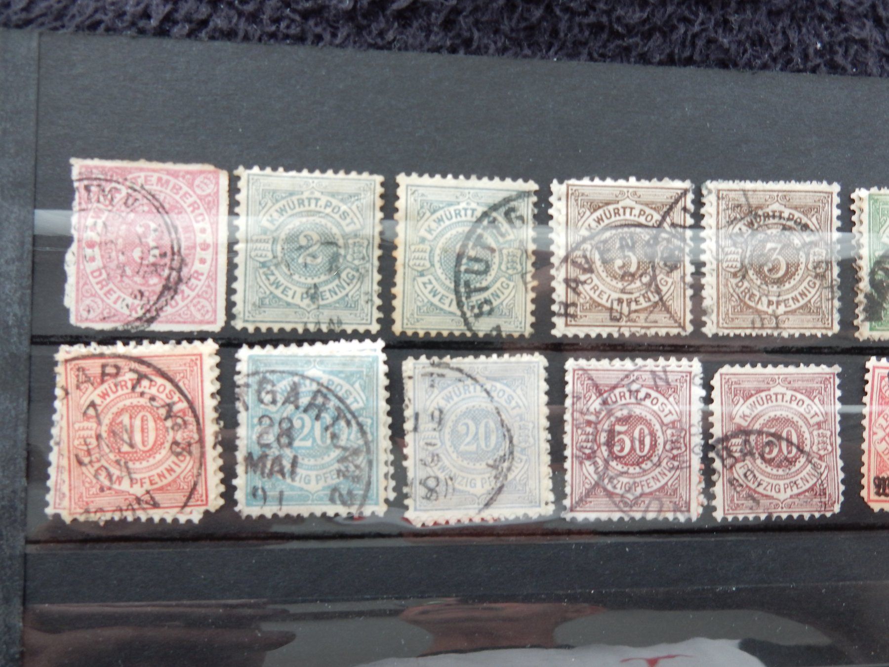 Alle Briefmarken: Lot Altdeutschland Würtenberg – Gebraucht aus Boniswil von Weibo12 1