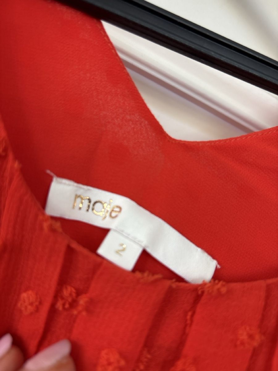 Maje Kleider: Robe Maje orange/rouge taille 2 – Gebraucht aus Genève von bha_jcf5 4