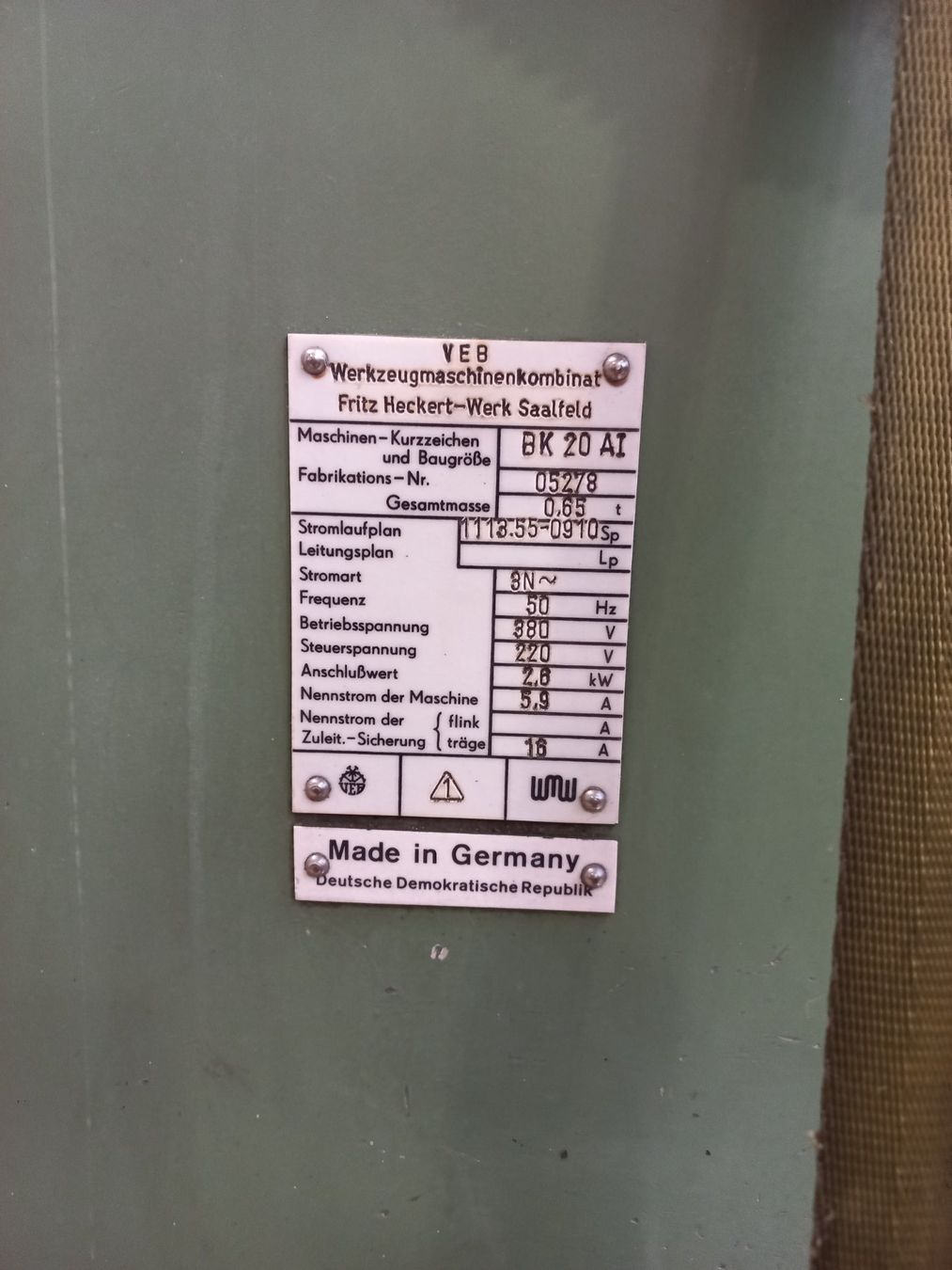 Bohrmaschinen: Ständerbohrmaschine Heckert WMW! – Gebraucht aus Frasnacht von martin.schlaepfer 4