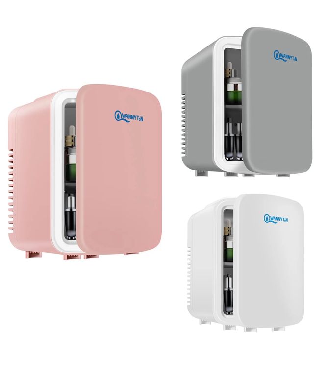 Mini Kühlschrank 4L tragbarer Kühlschrank mit heiss Rosa