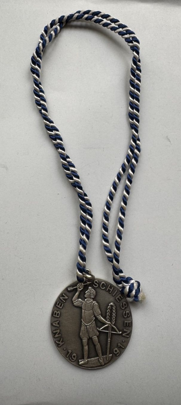Medaglie: 1991 Schützenmedaille Knabenschiessen – Nuovo (secondo la descrizione) da Kirchberg SG venduto da Zenhad69 2