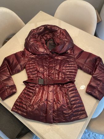Damen Mantel Jacke metallic Bordeaux  38