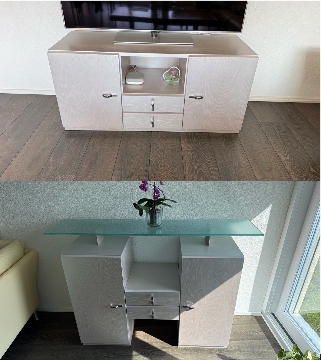 Mobili TV: 2-teiliges Möbelset: Sideboard und TV-Möbel (Lowboard) – Nuovo (secondo la descrizione) da Wilen b. Wollerau venduto da gpanzera