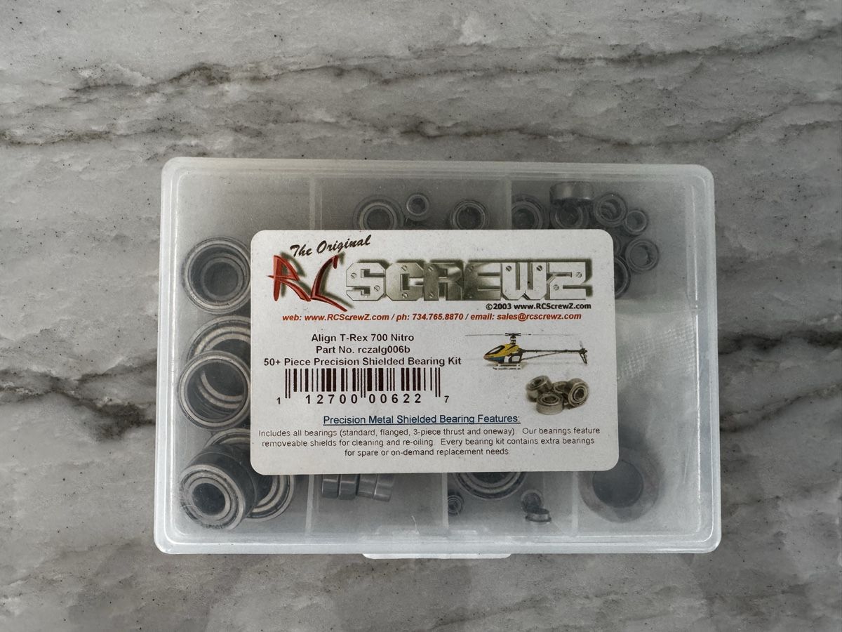 Align Modellismo RC: Kit roulements RC Screwz Align T-Rex 700 Nitro neuf – Nuovo e nell'imballaggio originale da Bonnefontaine venduto da domino88