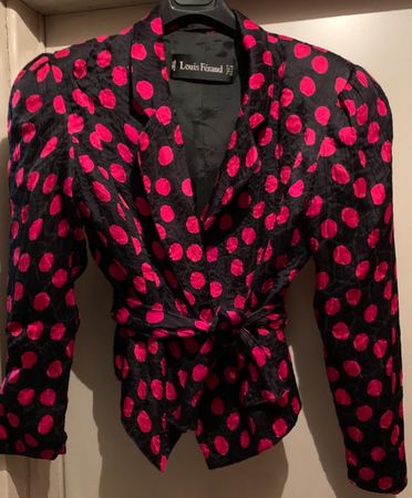 Veste blaser LOUIS FÉRAUD 100% soie - Vintage 1980 t.38