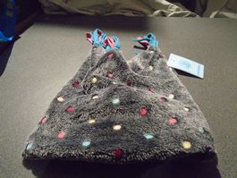 Mütze Slouch-Beanie Grösse 47, Sterntaler, grau/gepunktet