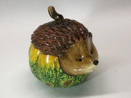 Kürbis - Igel / aus Keramik/Ton - Höhe ca. 11cm - NEU