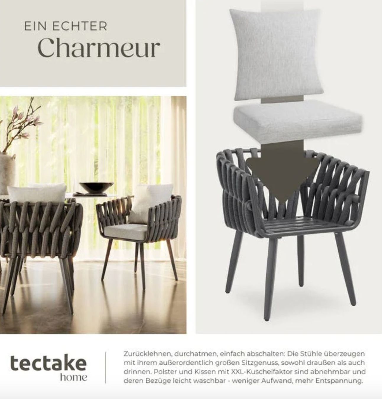 Sedie: 2er Set Stuhl Lugano - Gratis Versand – Nuovo e nell'imballaggio originale da Kleinwangen venduto da meinwarenkorb.ch 6