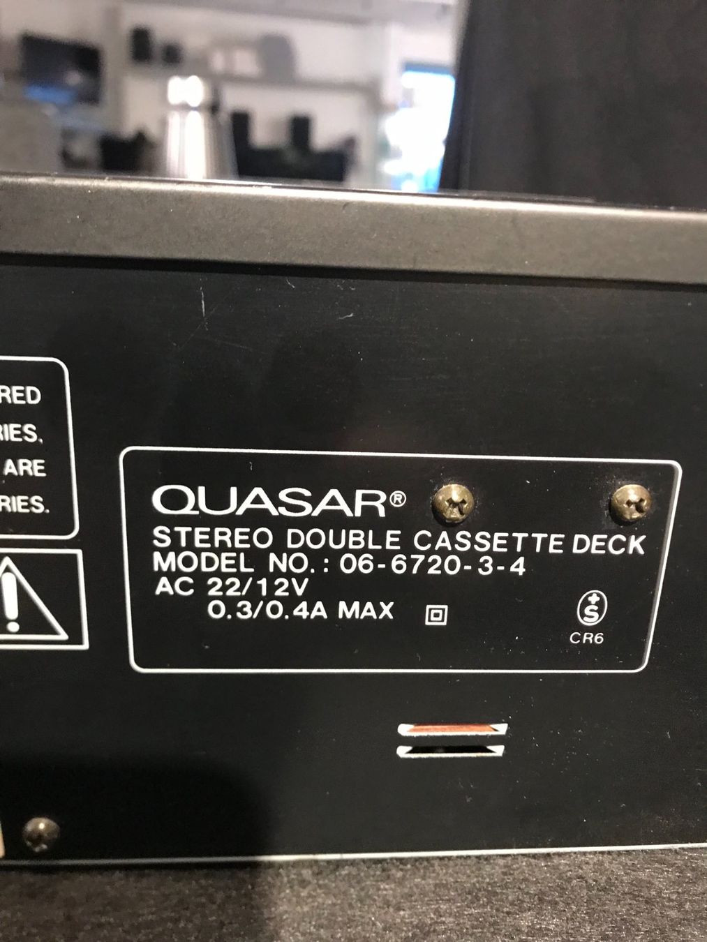 Registratori: Quasar  Doppe Tape Deck 06-6720 – Difettoso da Würenlingen venduto da Schneiderhifi 9