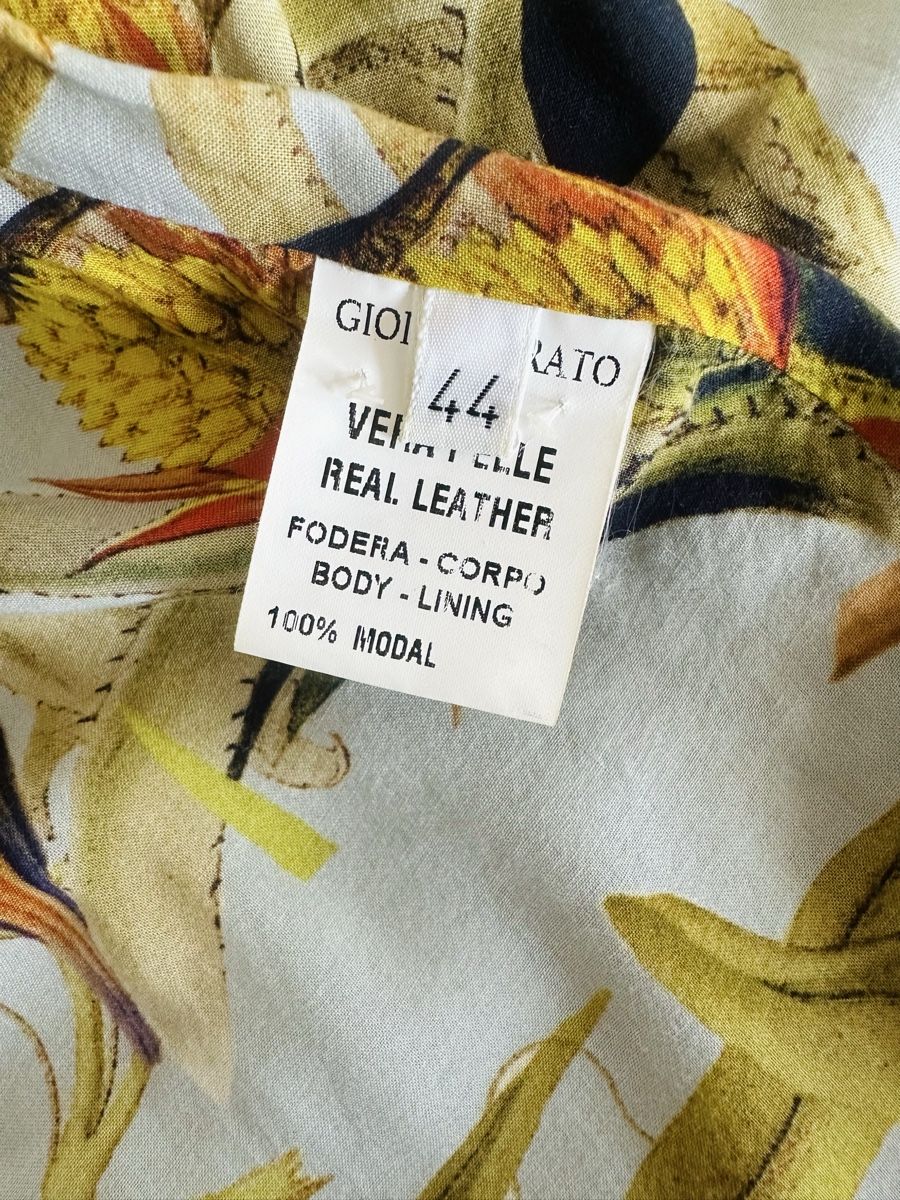 Giorgio Brato Giacche: Giorgio Brato Gold Leather Jacket, Size 44 IT – Usato da Vevey venduto da ledidream 9