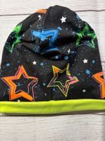 Sterne Beanie, Wendemütze, Ökotex, Gr. 52 NEU
