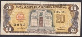 Dominikanische Republik 20 Pesos 1992 Gedenkbanknote