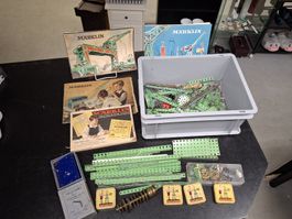 Märklin Metallbaukasten Konvolut mit Meccano Motor