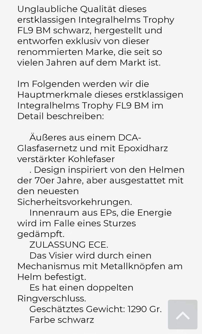 Altro: INTEGRALHELM PREMIER TROPHY 9 FL BM / CAFE RACER – Nuovo (secondo la descrizione) da Kreuzlingen venduto da credo70 8
