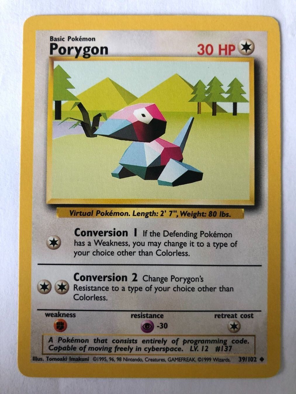Pokémon Carte collezionabili: Porygon - Base Set - Pokemon – Usato da Nussbaumen AG venduto da Bika-Shop