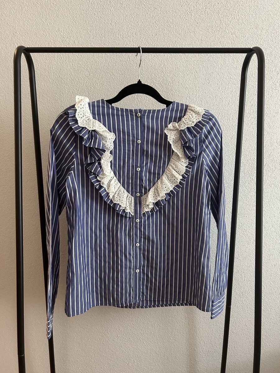 Only Camicette: Damenbluse ONLY gestreift Grösse 34 mit Rüschen – Usato da Aarburg venduto da ann_gdl6 1