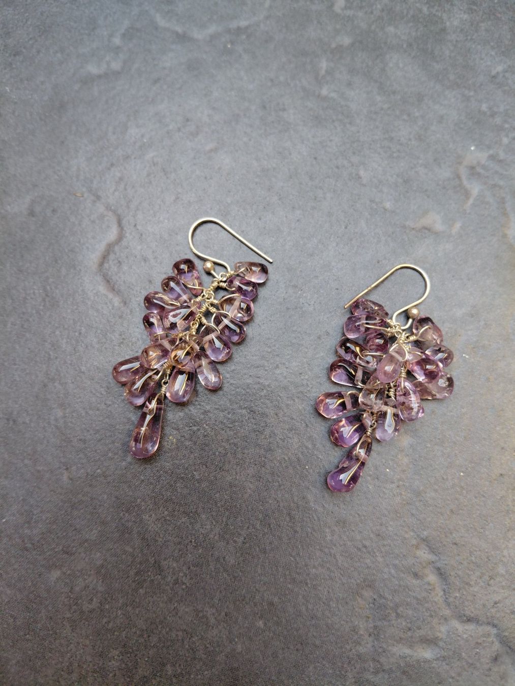 Orecchini pendenti & Orecchini a lobo: boucles d'oreilles argent et améthystes – Nuovo (secondo la descrizione) da Boussens venduto da mgerma54