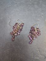 boucles d'oreilles argent et améthystes