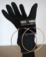 Neu, Fashion Creolen-Ohrringe, Durchmesser ca.8.5 cm