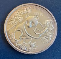 Silbermünze Panda 1992,1 OZ Ag.999, China, 10 Yuan