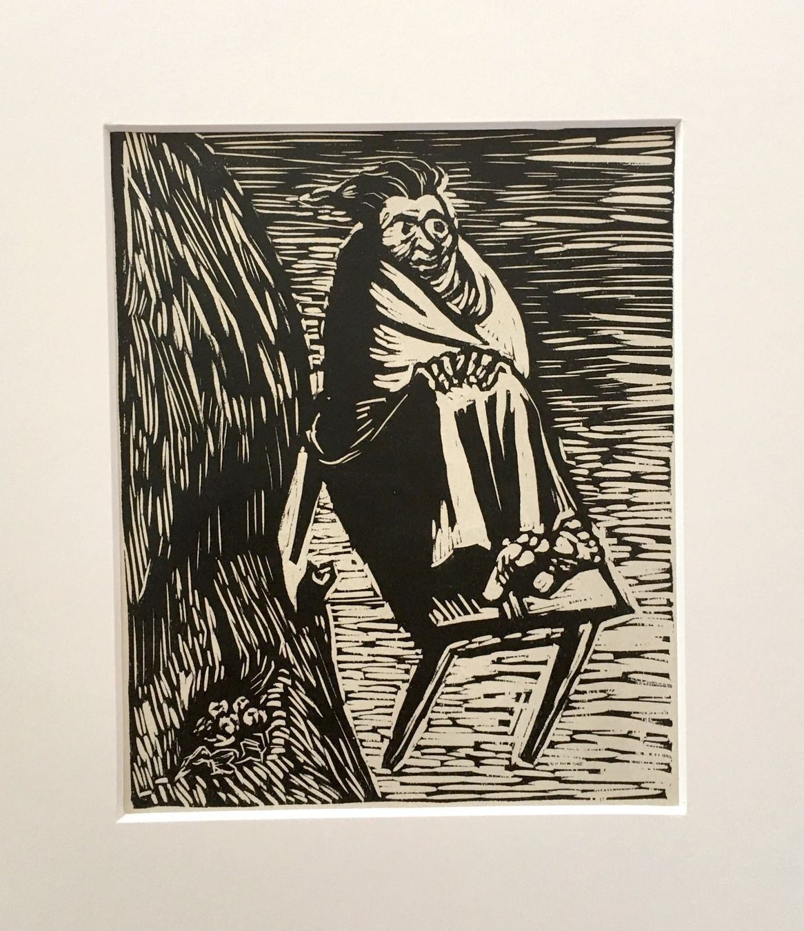 Xilografie: Ernst Barlach Original Holzschnitt "Das Eulennest" – Usato da Nennigkofen venduto da babag