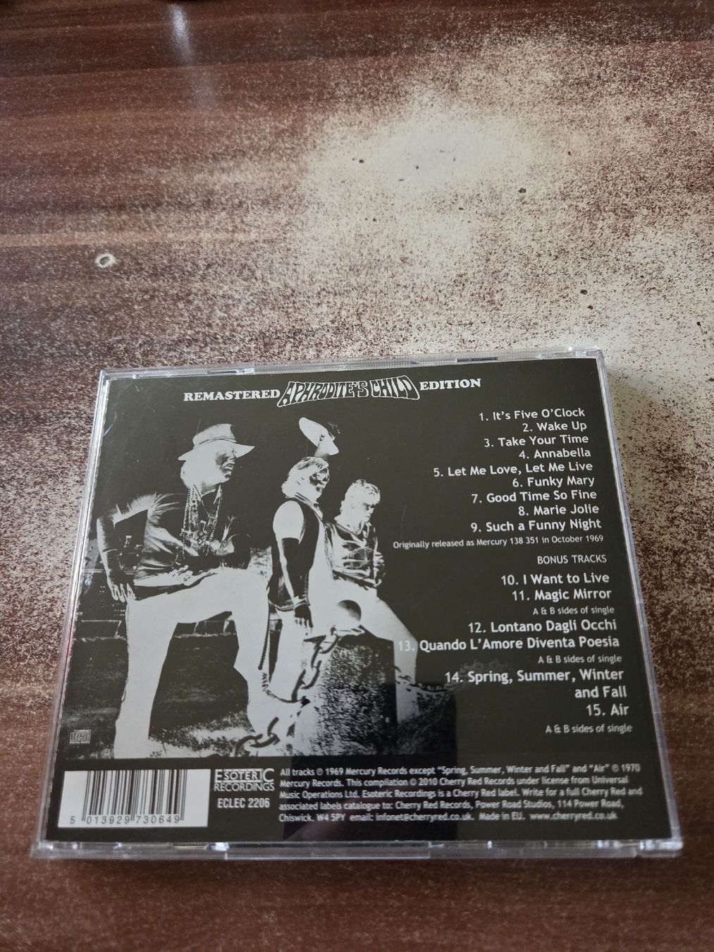 CD: Aphrodite's Child - It's Five O'Clock – Usato da Wattenwil venduto da Mage66 1