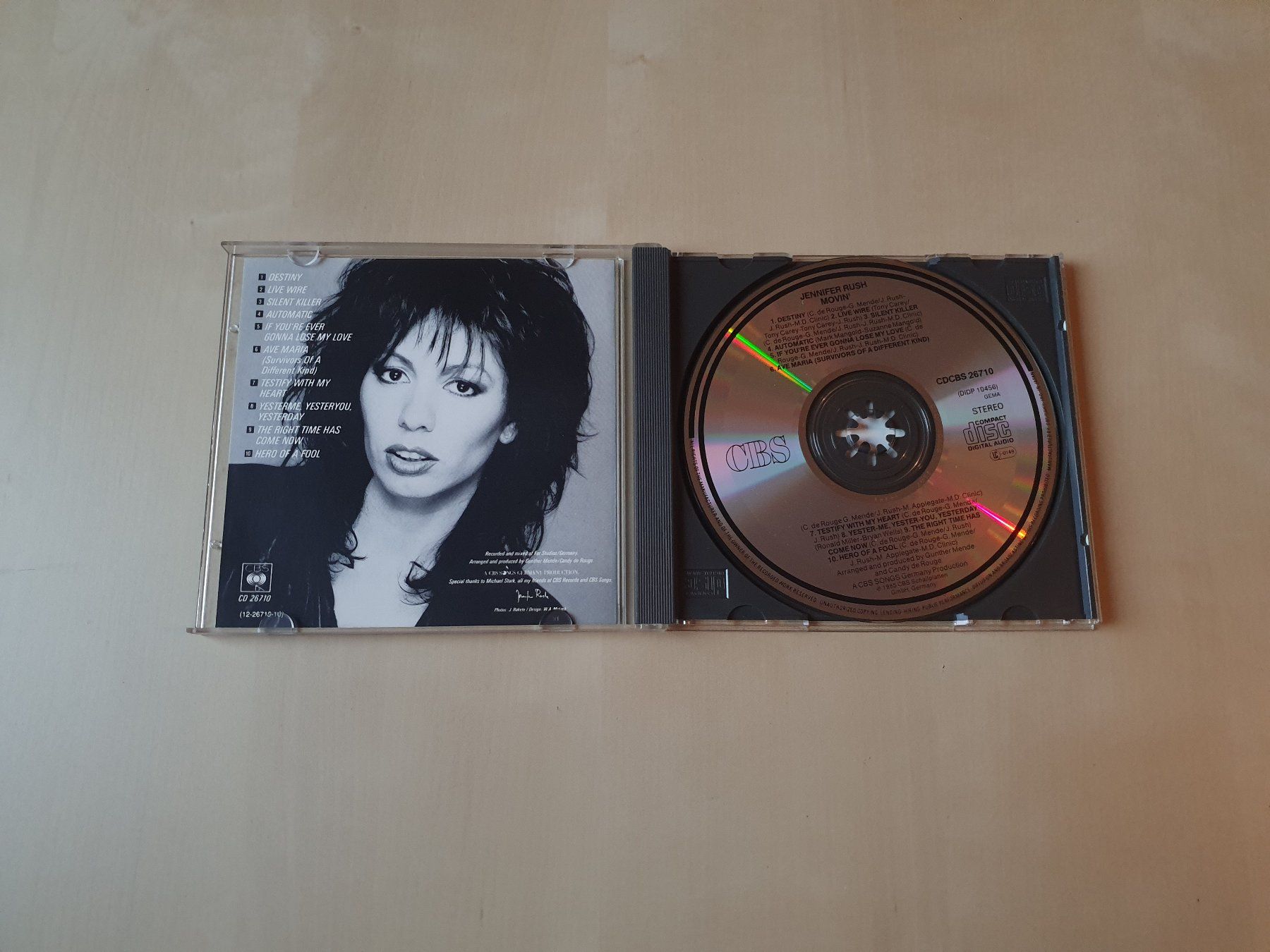 CDs: Jennifer Rush Movin – Gebraucht aus Stansstad von collectorsshop 2