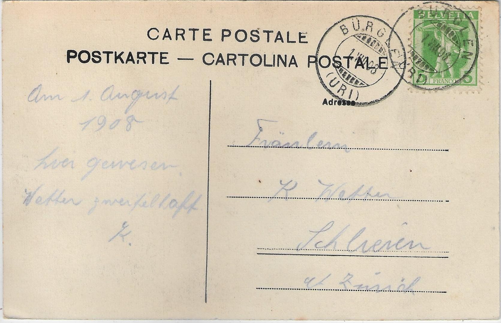 Cartoline postali: Bürglen - Tells-Kapelle – Usato da Ettingen venduto da Kartenplanet 1