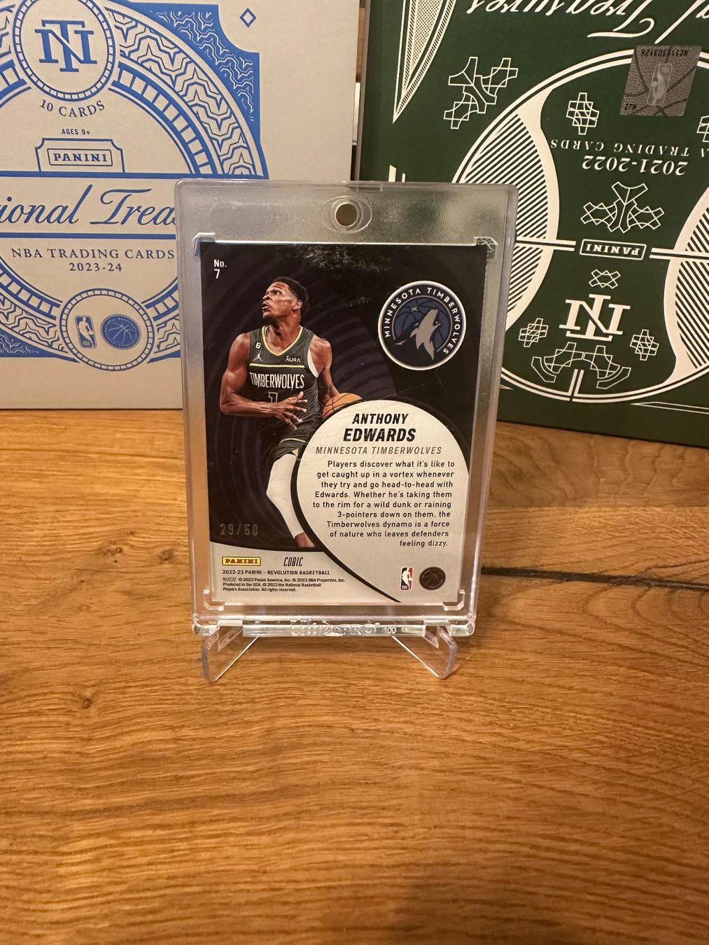 Nba Sammelbilder & Trading cards: Carte Anthony Edwards Panini Révolution Vortex /50 – Gebraucht aus Vullierens von Gaara04 1