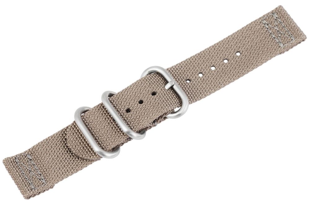Nato Uhrenband Nylon 22mm grau Neu 2
