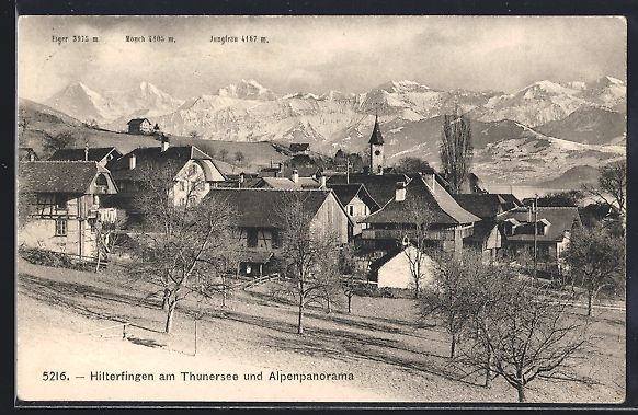 Cartes postales: Hilterfingen am Thunersee, Teilansicht u – D'occasion à Berlin par bartko-reher