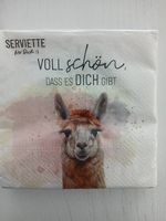 Servietten Lama