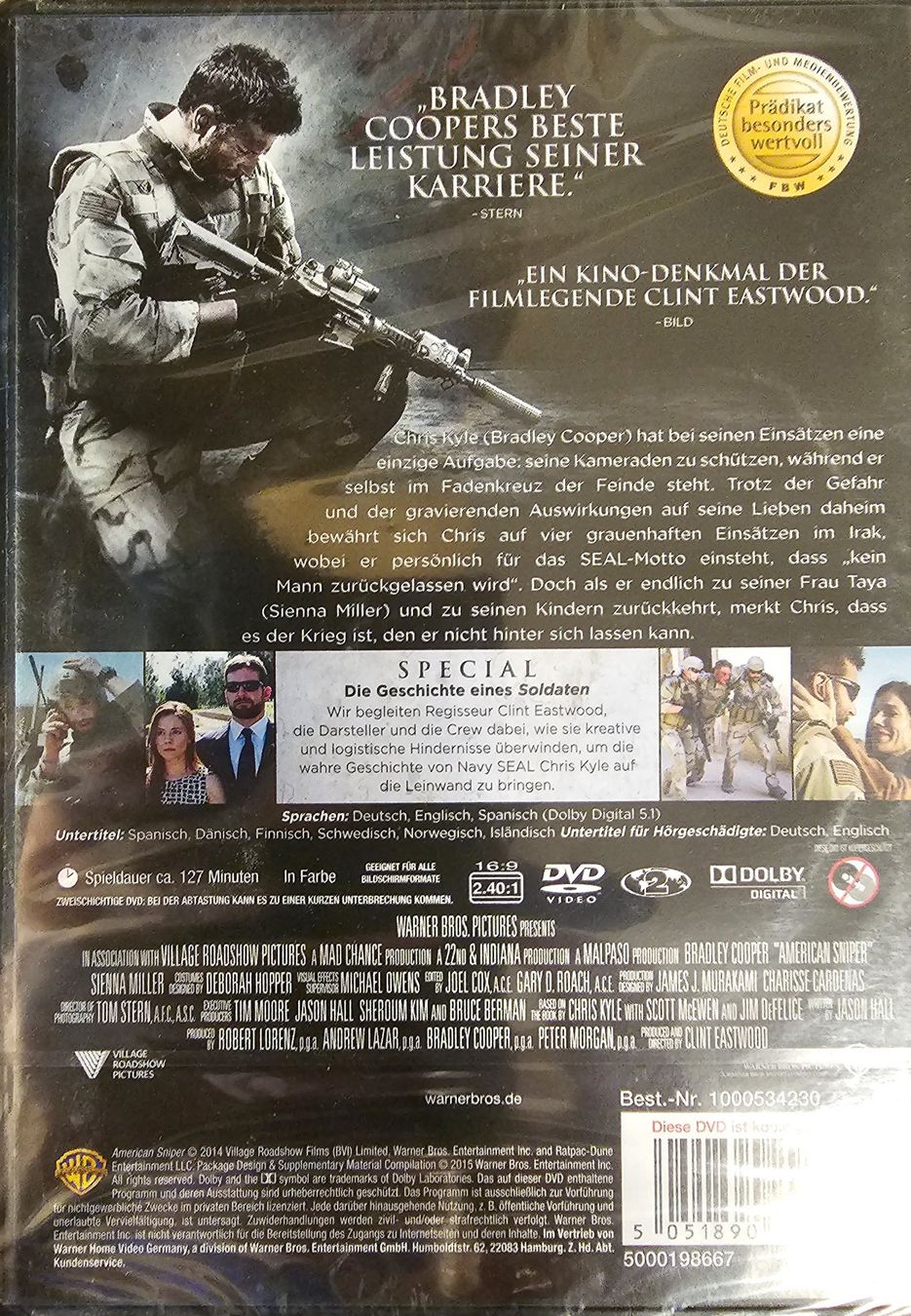 Tutti i DVDs: American Sniper – Nuovo e nell'imballaggio originale da Wahlen b. Laufen venduto da Cg10 1