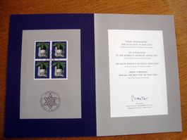 FDC Weihnachtskarte 2002 mit Brief