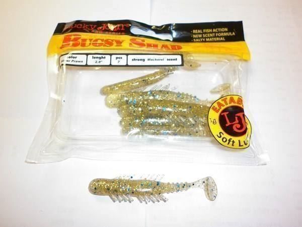 Köder: Bugsy Shad 70 mm Silver Prawn – Neu und originalverpackt aus Fribourg von versus702