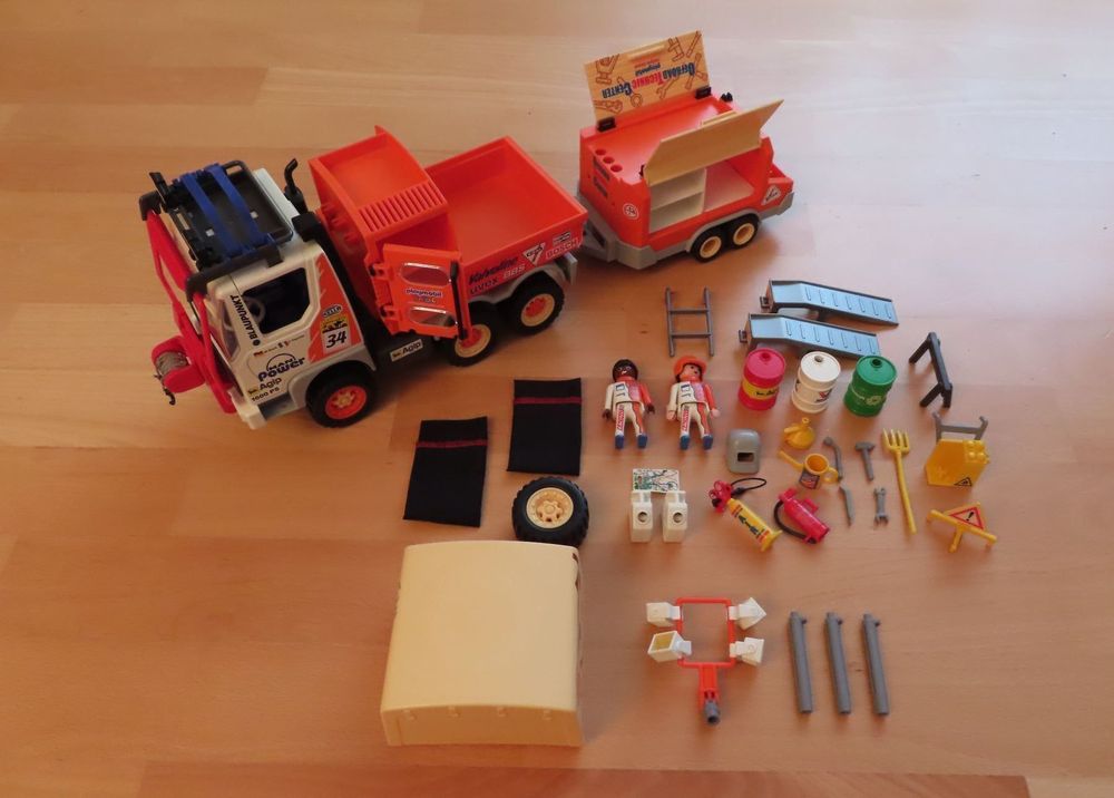 Playmobil Lastwagen 4420 + 4422 LKW MAN Rally Truck '04 | auf Ricardo
