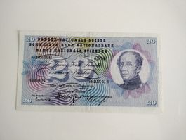20 Franken Banknote 1959