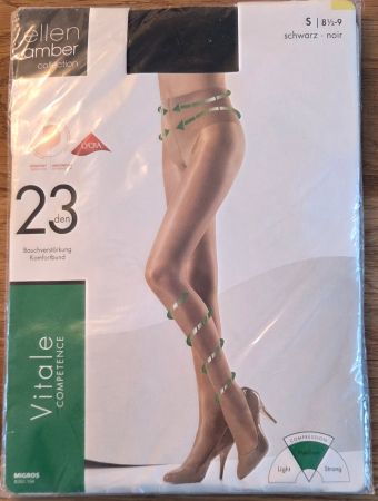 ellen amber Vitale Competence Strumpfhosen Gr. S Schwarz
