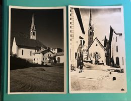 Alte Ansichtskarten Dorf Kirche Scanfs
