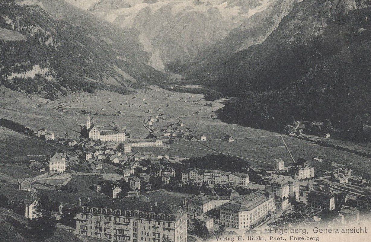 Ansichtskarten: Engelberg  Generalansicht   1910 – Gebraucht aus Aarau von kufi44 1