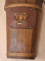 Gotischer 1900s Schirmständer aus geschmiedetem Holz & Zeit