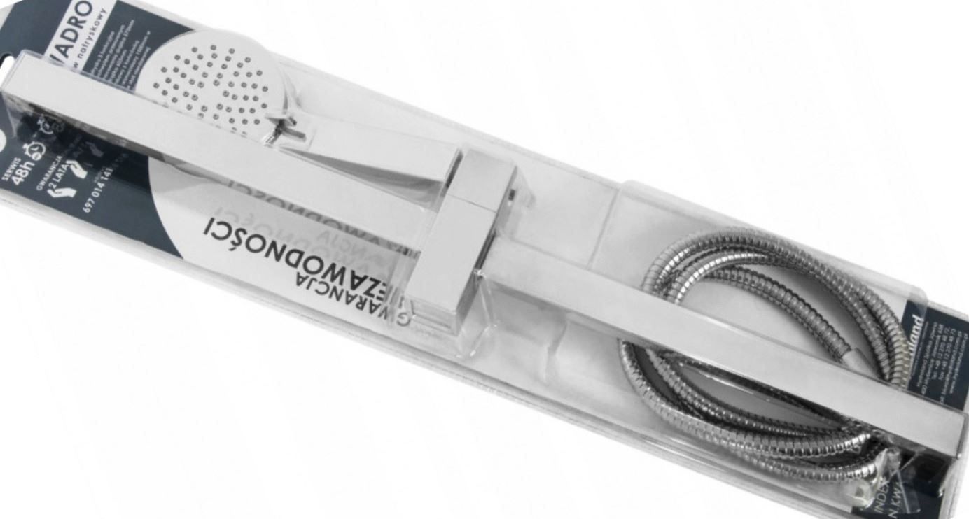 Soffioni doccia: Duschset mit Handbrause quadratisch – Nuovo e nell'imballaggio originale da St. Gallen venduto da schnaeppchen-preise 4
