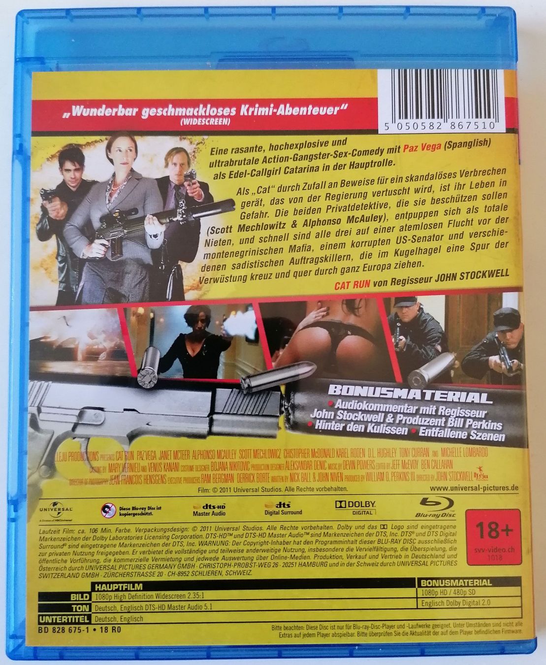 Tutti i DVDs: Cat Run - Run, Fight, Survive - Uncut - Blu-ray – Usato da Oberurnen venduto da mackrokodile 1