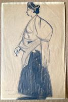 🌟Rarität: Zeichnung Otto Ernst Paris 1910 Japan Japanerin🌟