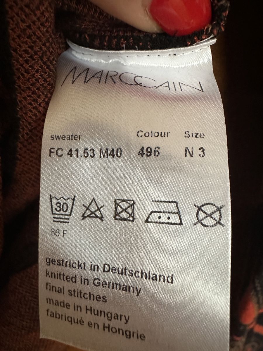 Marc Cain Maglioni & Felpe: Marc Cain Pullover Gr. N3, Herbst-Look mit speziellem Muster – Usato da Menziken venduto da cla_8qfq 2